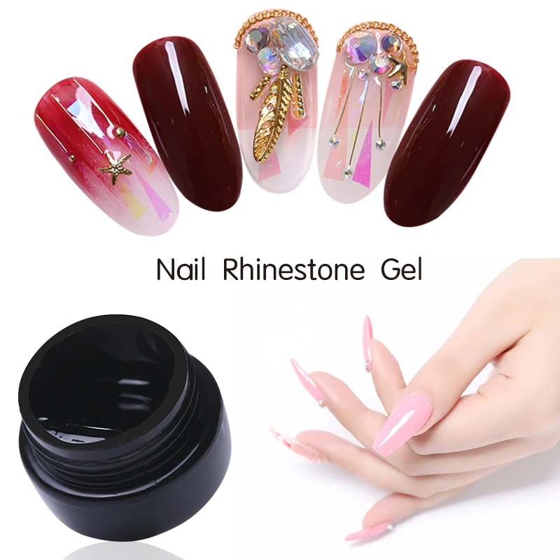 

NICOLE DIARY 5ml Nail Rhinestone Adhesive Glue Soak Off Gel Polish Nail Finger Extension Manicure Nails Crafts Decor Tools