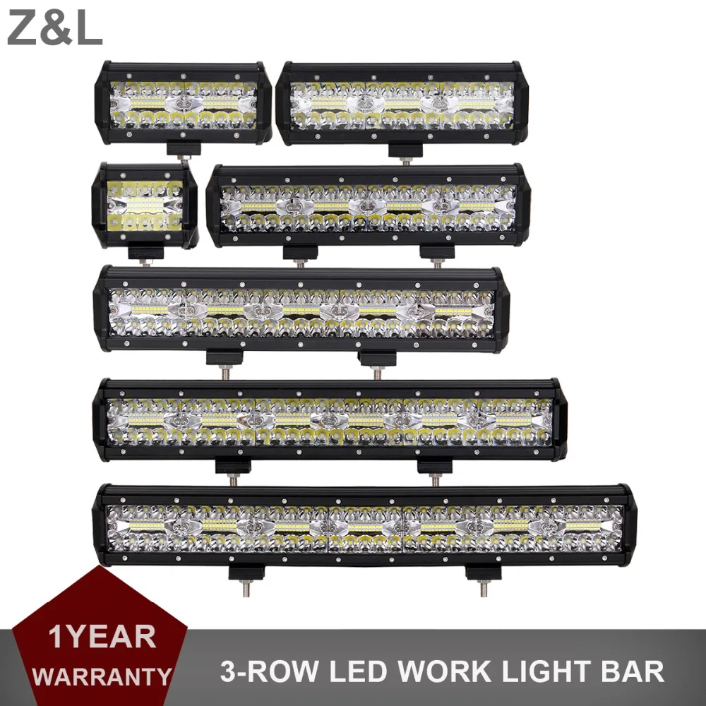 

OFFROAD 4 9 12 15 20 INCH LED WORK LIGHT BAR 12V 24V CAR BOAT 4X4 ATV MOTORCYCLE TRUCK SUV TRAILER UNIVERSAL MODIFICATION LAMP