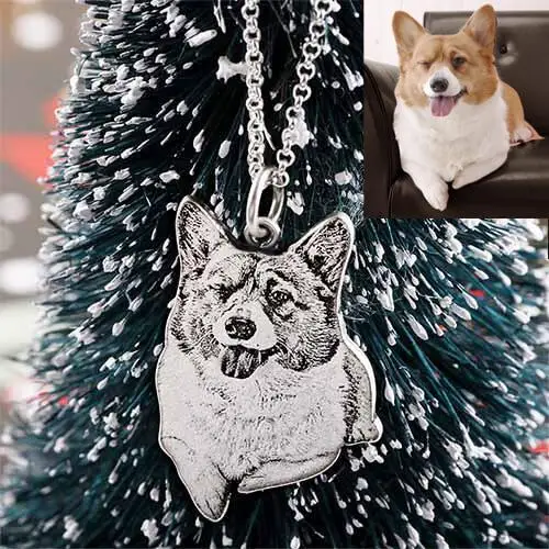 SMJEL 925 пробы Серебряное ожерелье фото на заказ ювелирные изделия ожерелье индивидуальный заказ ожерелье для домашних животных для женщин подарок на день рождения