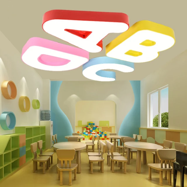 Kindergarten early education center classroom cartoon led ceiling