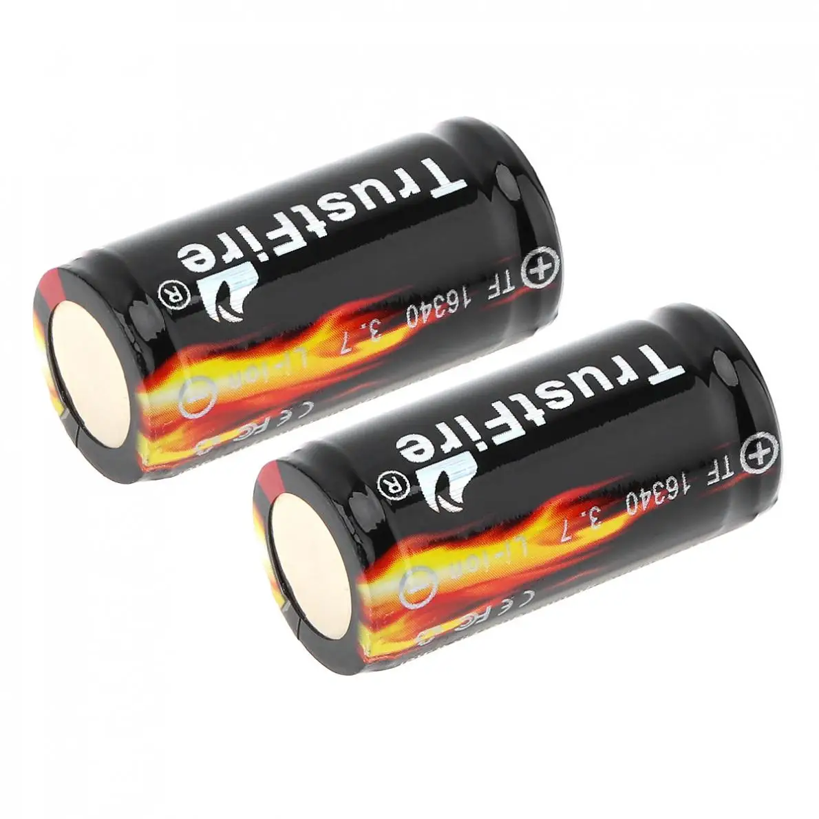 TrustFire 2 шт. CR123A 3 7 в 880 мАч Защищенный Литий ионный 16340 перезаряжаемый аккумулятор