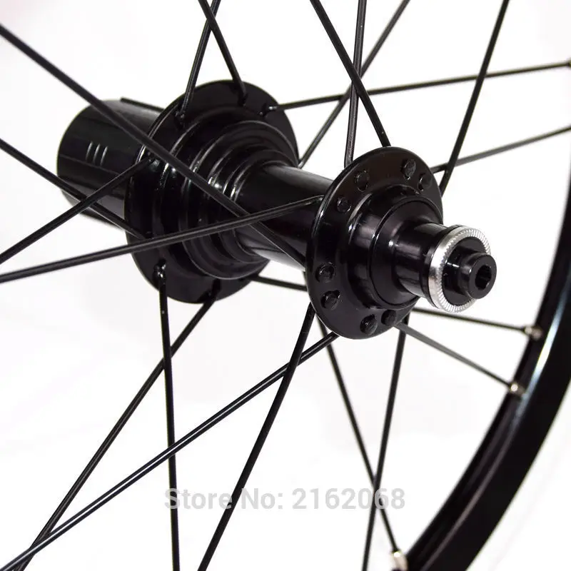 SPOMANN 16 дюймов складной велосипед сплав V тормоз для BMX велосипедный клинкер обода ось для колес из углеволокна 16er использование для 11 скоростного свободного колеса