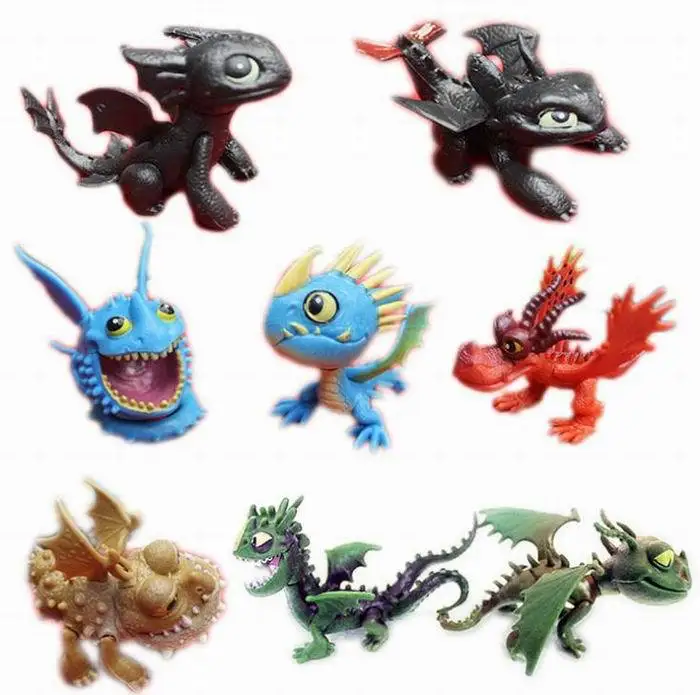 Фильм Как приручить дракона Косплей ПВХ мини фигурка взрослые животные унисекс