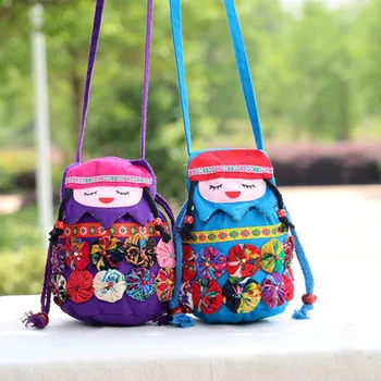 

Colorful Characters Appliques Children bags!Nice kids Gift Patchwork Preppy Style Shoulder bags Fashion students Small Handbags