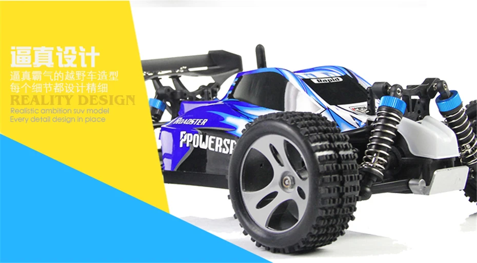 Wltoys A959 RC 1:18 Масштаб RC автомобиль 4WD 45км/ч внедорожные высокое Скорость р/у автомобиль для дрифта радио Управление рок-кроулинга, Управление автомобиля