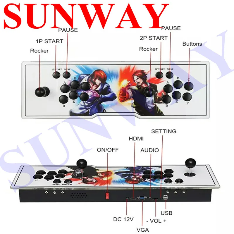 

Box 6S 1399 in 1 Arcade game console HDMI/ VGA output jamma cabinet for Pandora video home