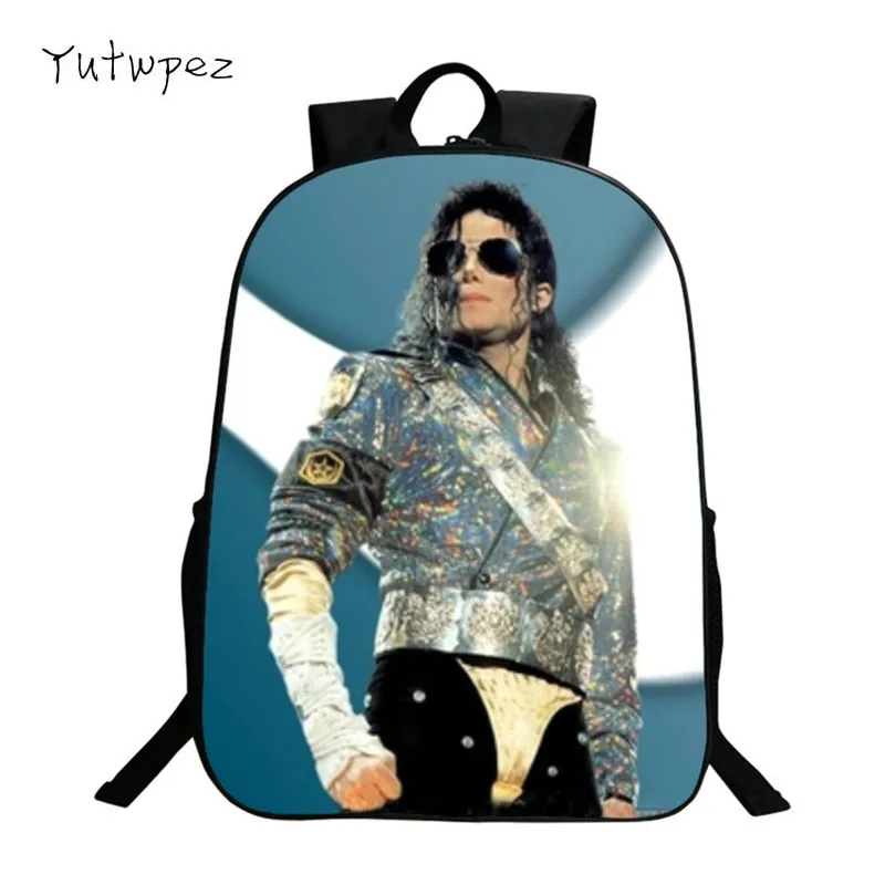 

Student Backpacks DIY Michael Jackson BAD Moonwalk Billie Jean Luxury Printing Cool Children School Bags For Boys Male Book Bag