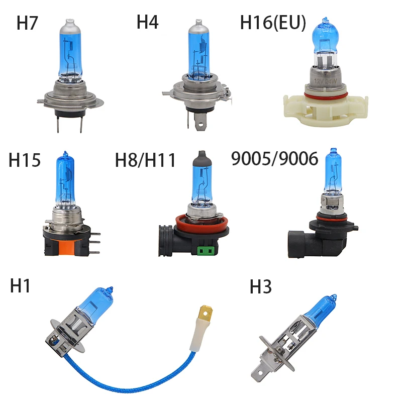 1 шт. авто галогенная лампа H11 H7 H4 H3 H1 H8 HB3 HB4 9005 9006 H16 H15 5202 100 Вт 24 Вт, HOD, Автомобильные противотуманные фары белый 12V светодиодные фары лампы