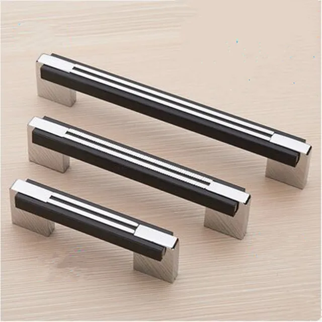 64mm 96mm 128mm 160mm 192mm modern simple fashion silver black wardrobe