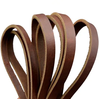 

Diy leather rope pet leash crazy horse leather color oil pet collar leather strip suede leather belt