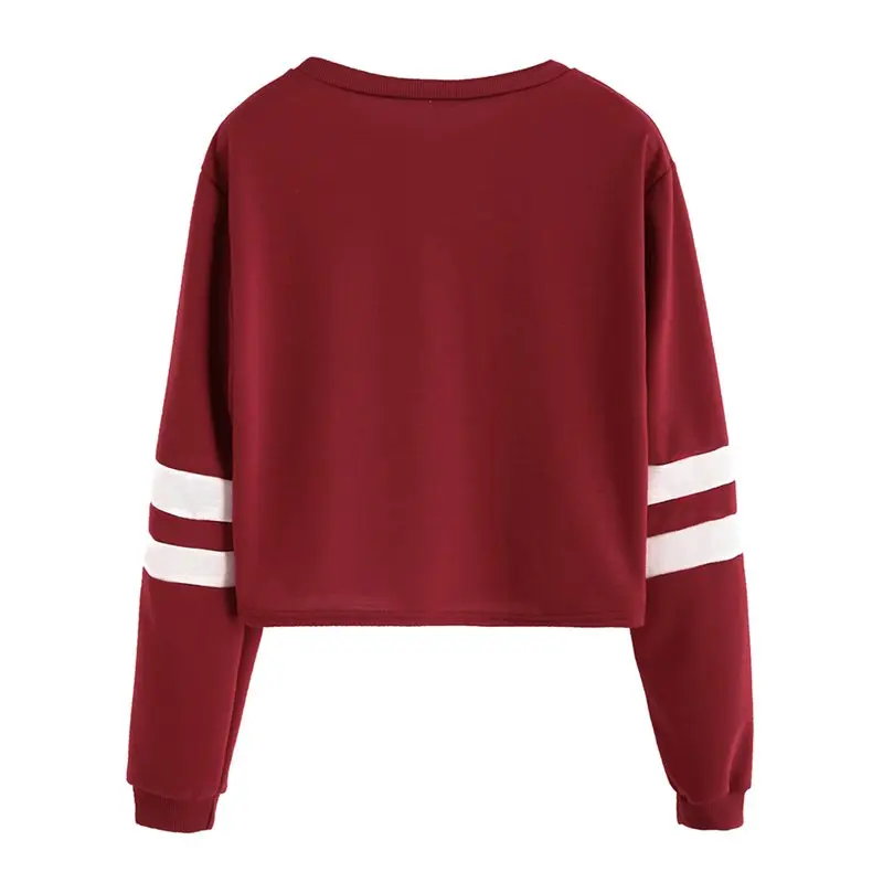 Women Hoodie Oversize 2019 Stripe Harajuku Hipster Goth Girl Streetwear Red Hip Hop Short Sweatshirt Black Casual Hoodies Autumn Women Hoodie Oversize 2019 Stripe Harajuku Hipster Goth Girl Streetwear Red Hip Hop Short Sweatshirt Black Casual Hoodies Autumn