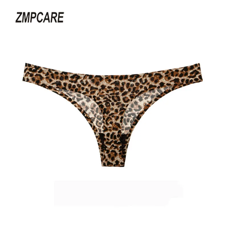 

Women thong g Strings Sexy Femme Seamless Panties Underwear low-Rise Stretch Thong Woman Leopard Plus Size Tangas Intimates Hot