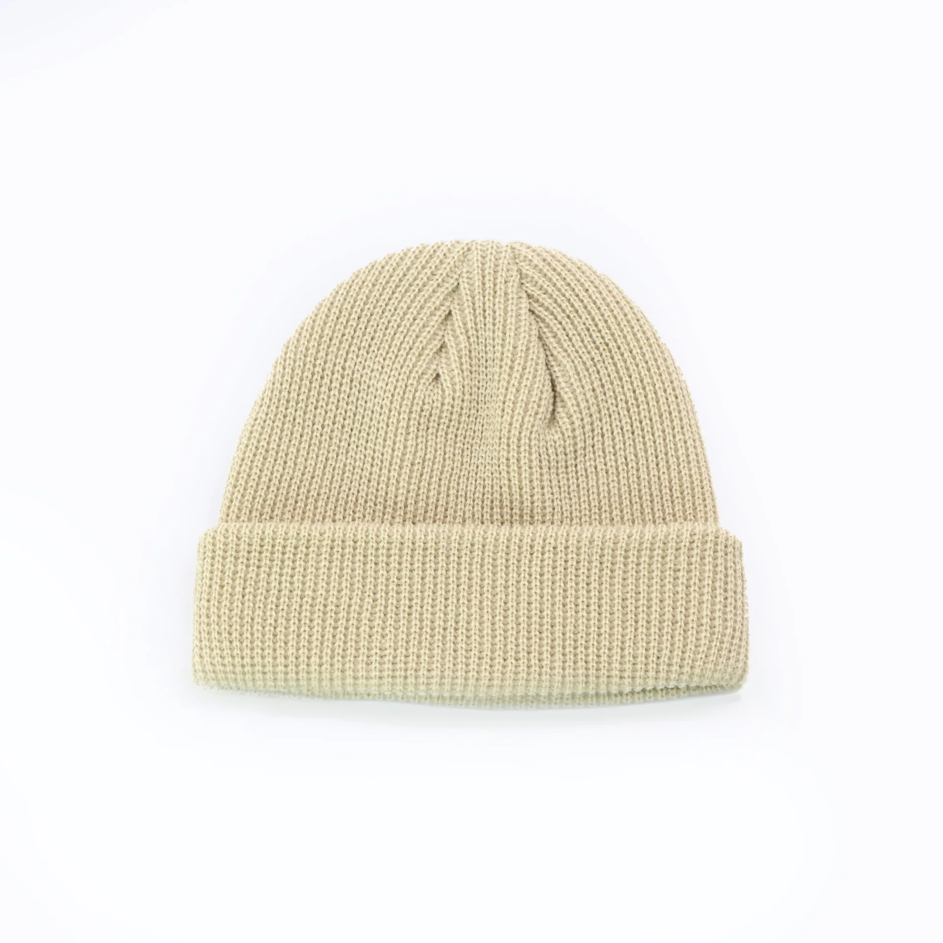 Style Beanies Knitted Hats Solid Color Caps For Autumn Winter Men Short Head Cap Outdoor Warm Street Head Leisure Women Hat