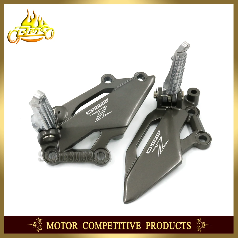 

Front Left Right Footrest Foot Pedal Peg Mount Bracket Motorcycle Accessories For KAWASAKI Z250 Z 250 2013-2014 Free Shipping