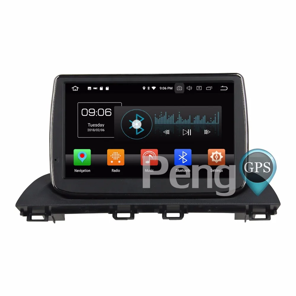 Discount 4G+32G Octa Core 2 Din Stereo Android 8.0 Car Radio for Mazda 3 Axela 2014  GPS Navigation CD DVD Player Bluetooth headunit 1