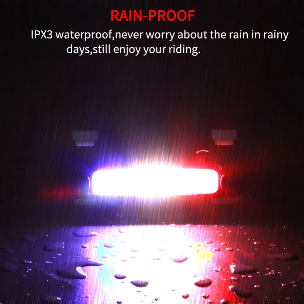 Perfect FTW USB Rechargeable Bike Tail Light Bicycle Rear Back Light 7 mode 3 color Waterproof for Night Cycling safety LED Lamp TL2231 5