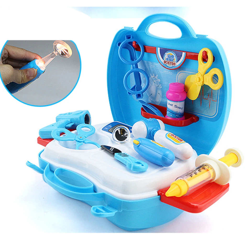Simulation Doctor Medical Kit with Syringe and Many Other Accessories Kids Children's Pretend Play Toy Birthday Gift