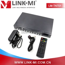 LINK-MI LM-TN701 Full HD Video HDMI 1.4, VGA, DisplayPort 1.1 HD Video Upscaling Rotary Switcher 8 In 2 Out