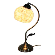 5 дюймов современная простая мозаичная витражная оболочка настольная лампа для спальни гостиной настольная лампа европейский домашний Декор Светильник Освещение TL161