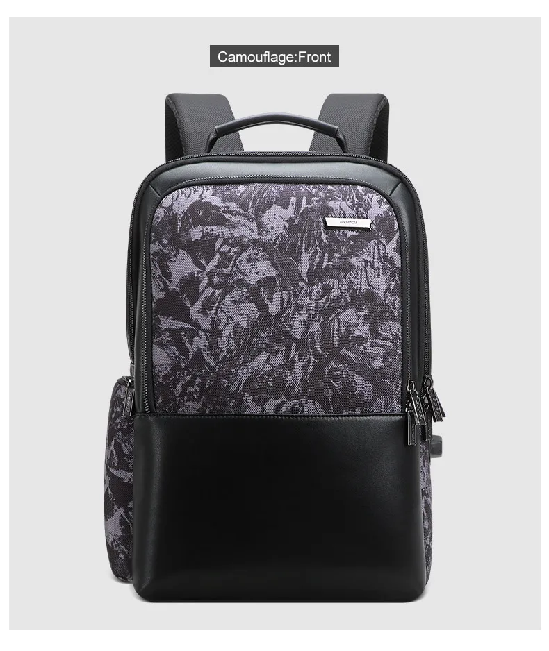 BOPAI деловой Рюкзак 15,6 дюймов, рюкзак для мужчин, функциональный рюкзак с usb зарядным портом, рюкзаки для путешествий, мужские сумки