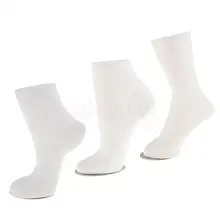 Взрослые Унисекс ПВХ ноги манекена ножной браслет носки дисплей, S/M/L, черный белый натуральный
