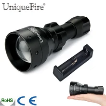 UniqueFire 1503 IR 940NM светодиодный регулируемый масштрабируемый портативный фонарик(3 режима инфракрасный фонарь)+ зарядное устройство для кемпинга на открытом воздухе Охота