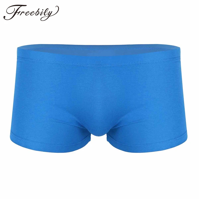 Men's Seamless Boxers Luxury Silk Antibacterial Boxers Underwear Boxer