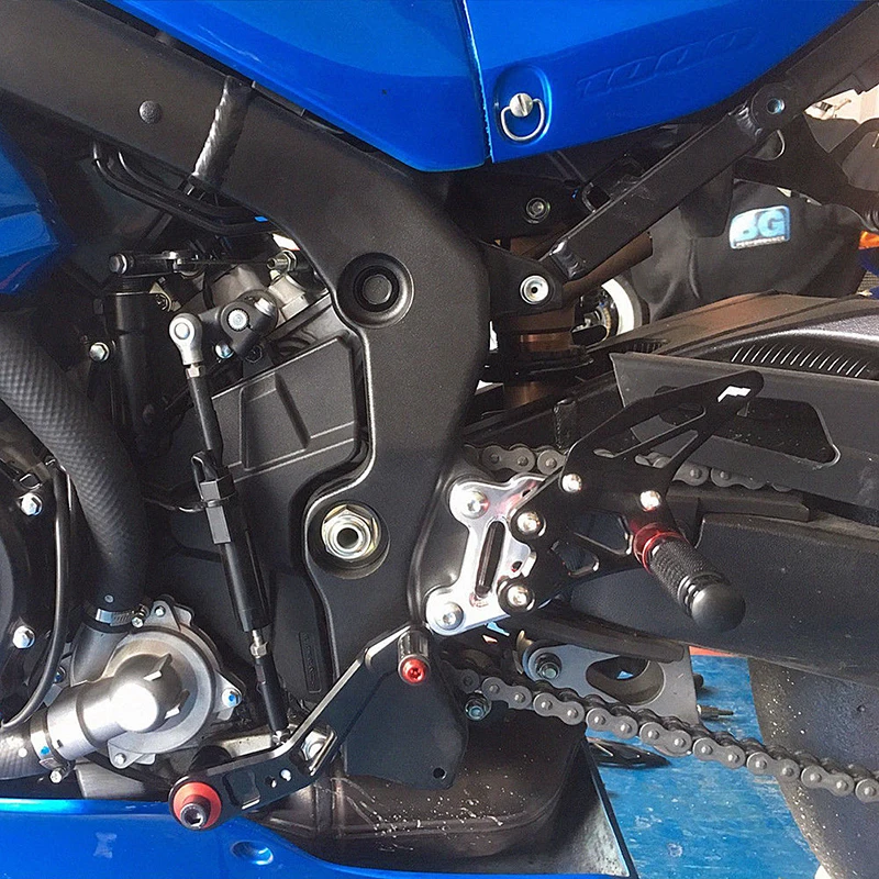 Подножки для мотоцикла для Suzuki gsx-r GSXR 1000- CNC Регулируемые подножки для ног рычаг переключения педаль тормоза задний комплект