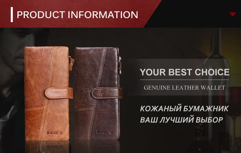 Для мужчин длинный кошелек Винтаж коровья кожа мужской клатч-кошелек, карт-Холдер из натуральной кожи Для мужчин кошельки карман для мобильного телефона Мини Сумки из натуральной кожи
