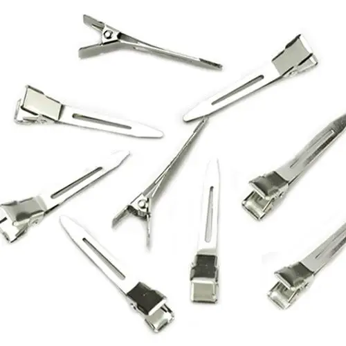 

New Fashion 50Pcs Women's Girls' Flat Single Prong Alligator Hair Clips Barrettes for DIY