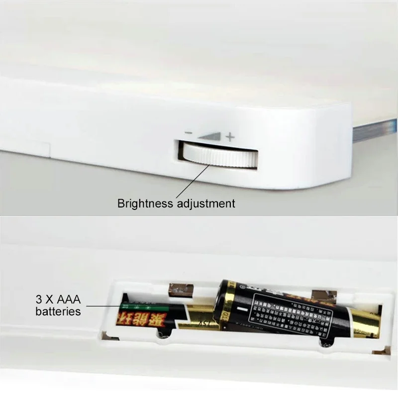 Светодиодный световая панель для чтения, плоская лампа, ПММА, автомобильная дорожная пластина, светильник s Magic, ночное видение, на батарейках, защита глаз, портативный