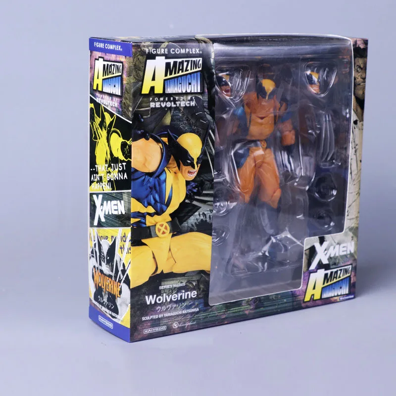 Kaiyodo No.005 Marvel X-Men Wolverine Amazing Yamaguchi Action Figures  Toy