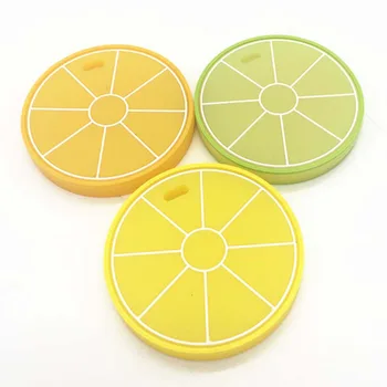 

New 1pc Baby Fruit Silicone Teether Toy Lemon Teether With Rope drop shiping
