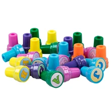 26 шт разноцветная пластиковая буква игрушечная печать для детей