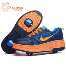 Baby Wheelie Shoes For Baby Boy Girl Roller Skates Fashion Sneakers Double Wheel Heelys Baby shoes