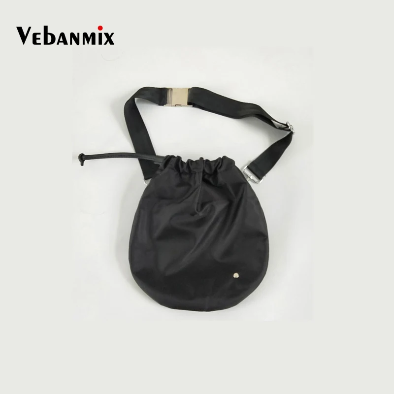 Новинка, женская сумка через плечо, нейлоновая, водонепроницаемая, на завязках, на талии, сумка в простом стиле, для студентов, уличная, нагрудная Сумка, Черная