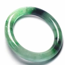 Koraba превосходные ювелирные украшения Винтажные натуральный зеленый жадеит JADE браслет для женщин