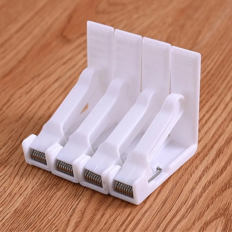 4pcs Tablecloth Tables Cover Clips Fixed Clips Desk Skirt Curtain Cover Buckle Plastic Holder Clamps Wedding Prom Party Supplies Kitchen Gadgets  (4)