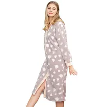 Ночная рубашка высокого качества, Фланелевая пижама с капюшоном и длинными рукавами для взрослых, мягкая удобная Пижама, Милая Ночная рубашка для девочек