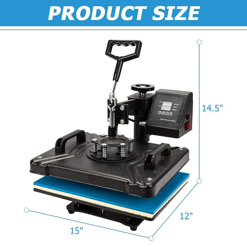 Discount Promotion double display 30*38CM 8 in 1 Combo Heat press Machine Sublimation Printer for t shirt/mug/glass frame/phone cases 4