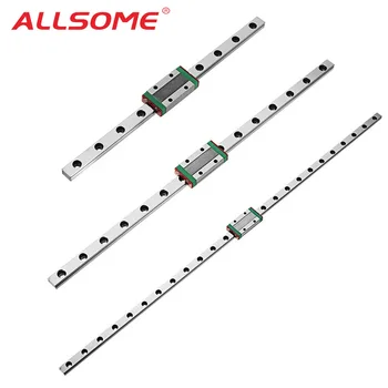 

ALLSOME MGN7 MGN12 MGN15 MGN9 Miniature Linear Guide Linear Rail Guide with Linear Rail Block CNC Tool 300 350 400 450 500mm