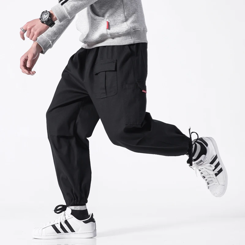 Summer Hip Hop pants men Streetwear Multi-Pockets Safari Style Fashion Cargo Pants New Cotton Casual Elastic Trousers Plus 5XL Summer Hip Hop pants men Streetwear Multi-Pockets Safari Style Fashion Cargo Pants New Cotton Casual Elastic Trousers Plus 5XL