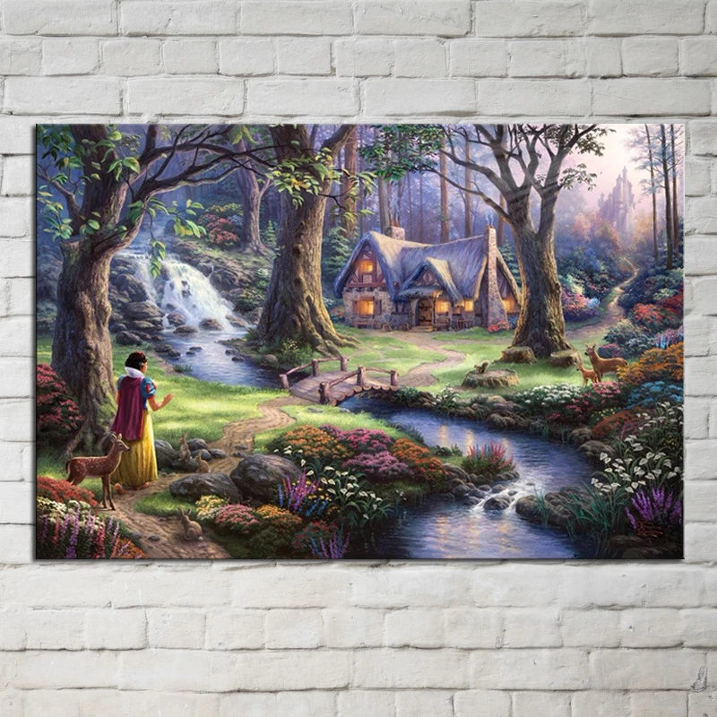Thomas Kinkade reproduction fairy tale painting beautiful