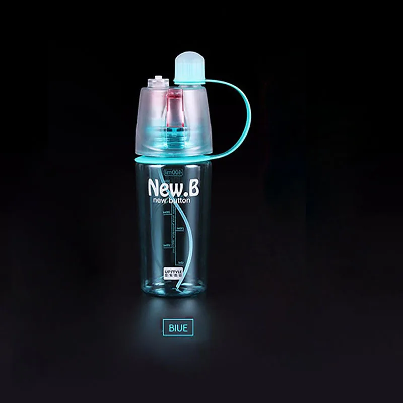 400/600 мл функциональная боьшая чашка переносной стакан креативная пластиковая Спортивная бутылка простая и стильная бутылка для воды j2 s - Цвет: 600ml Blue