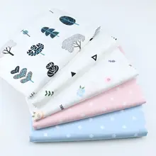 160 см* 50 см хлопчатобумажная ткань мультфильм цветок дерево точка ткань Детский комплект кровати «сделай сам» одежда платье Лоскутная Ткань Дети ручной работы ткань