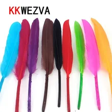 20 Pcs/Lot Brght/Dark Colors Natural Turkey Biot Quills Feathers Fly Tying Materials Full Quill Turkey Wing Feather Fly Fishing