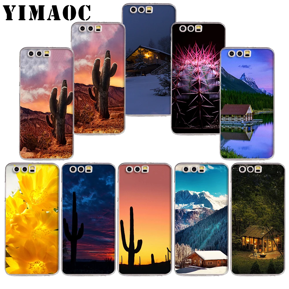 

YIMAOC 91z Cabin Cactus Soft TPU Case for Huawei Honor 10 9 lite 7A Pro 7C 7X 8X Nove 3 3i