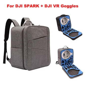 

Waterproof case Shoulder Backpack Bag For DJI Spark Drone + DJI VR Goggles Professional Factory Price 15A Drop Shipping