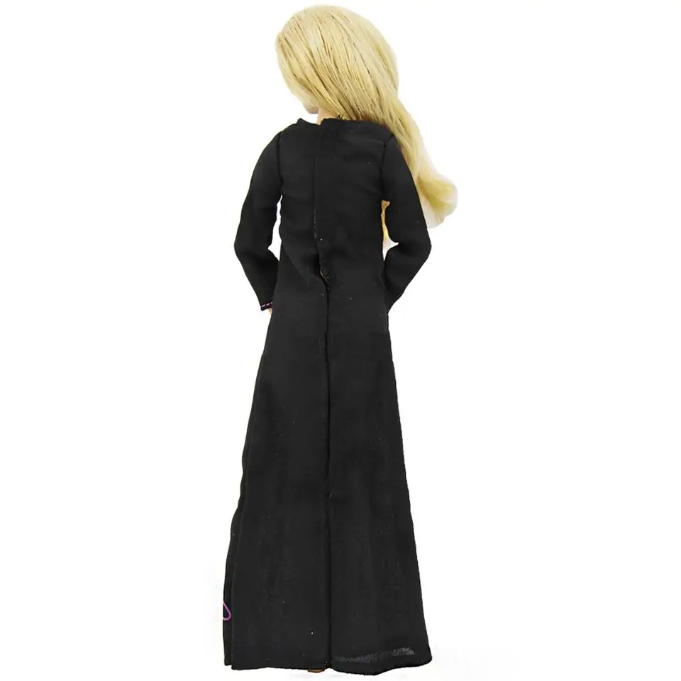 plain black long frock