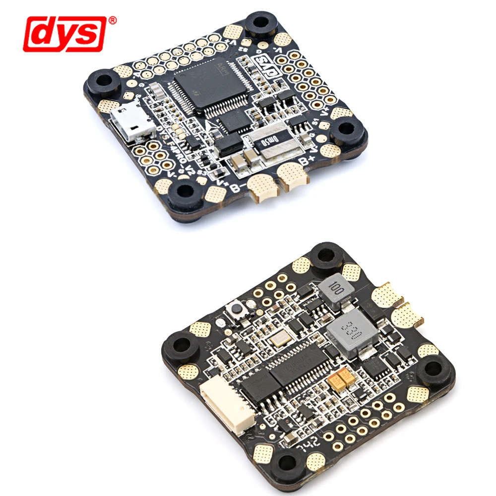 

DYS F4 PRO V2 Flight Control Betaflight 5V/3A 9V/1.2A BEC Intergrated Protection Circuit on-board OSD flat cable connection